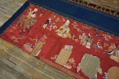 19th Century Chinese Pictorial Embroidery Textile (3' 6'' x 11' 4'' - 107 x 345)