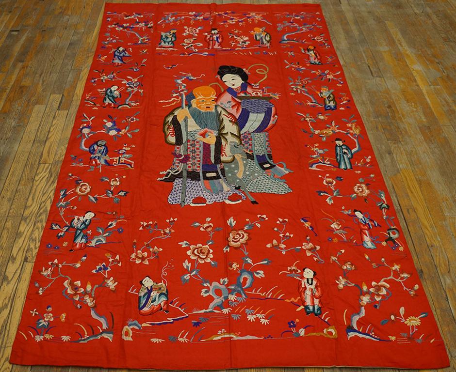 Antique Chinese - Textile Size: 4'3