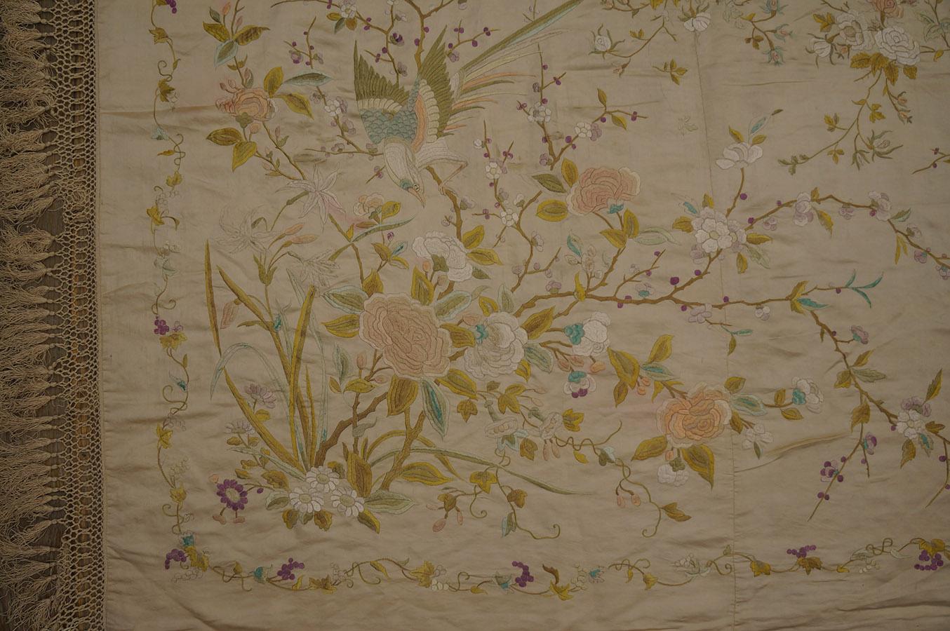Late 19th Century Chinese Silk Embroidery ( 6'2'' x 9'8''- 188 x 295 ) For Sale 8
