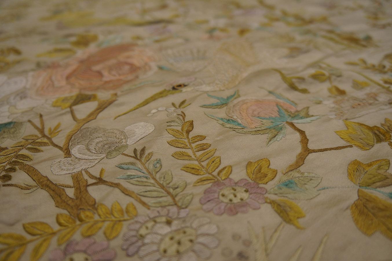 Late 19th Century Chinese Silk Embroidery ( 6'2'' x 9'8''- 188 x 295 ) For Sale 10