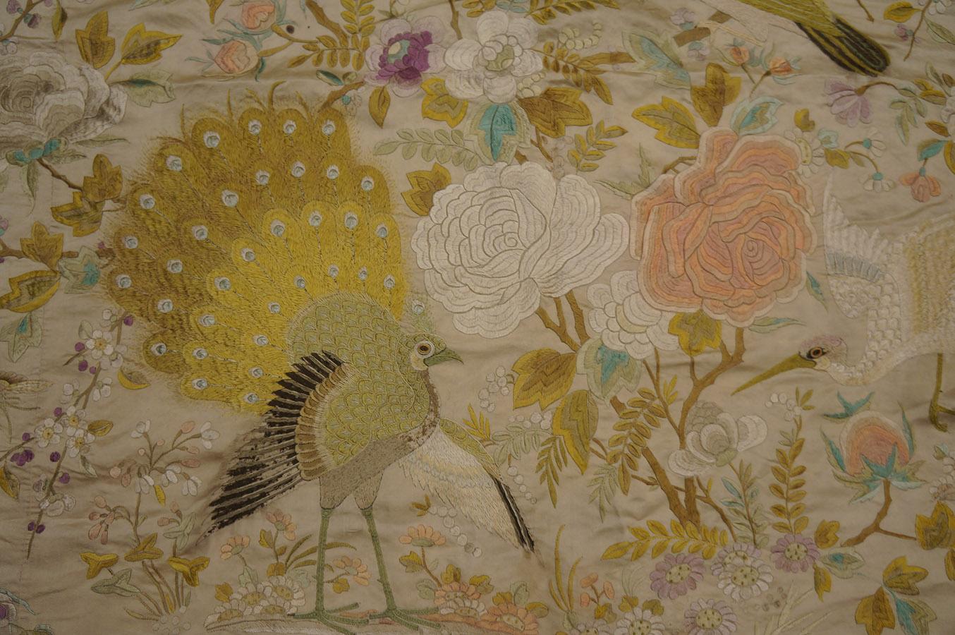 Late 19th Century Chinese Silk Embroidery ( 6'2'' x 9'8''- 188 x 295 ) For Sale 11