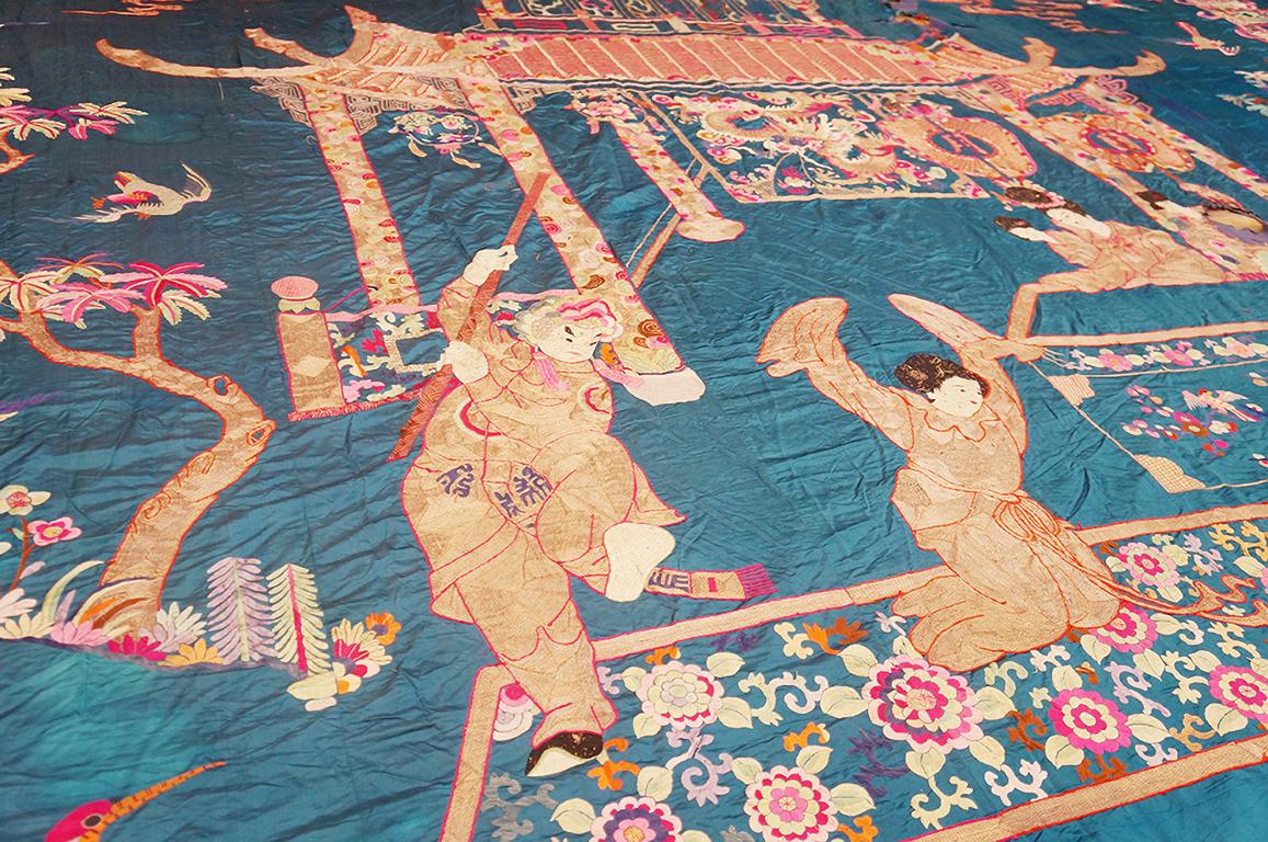 Early 20th Century Chinese Silk Embroidery ( 16'6