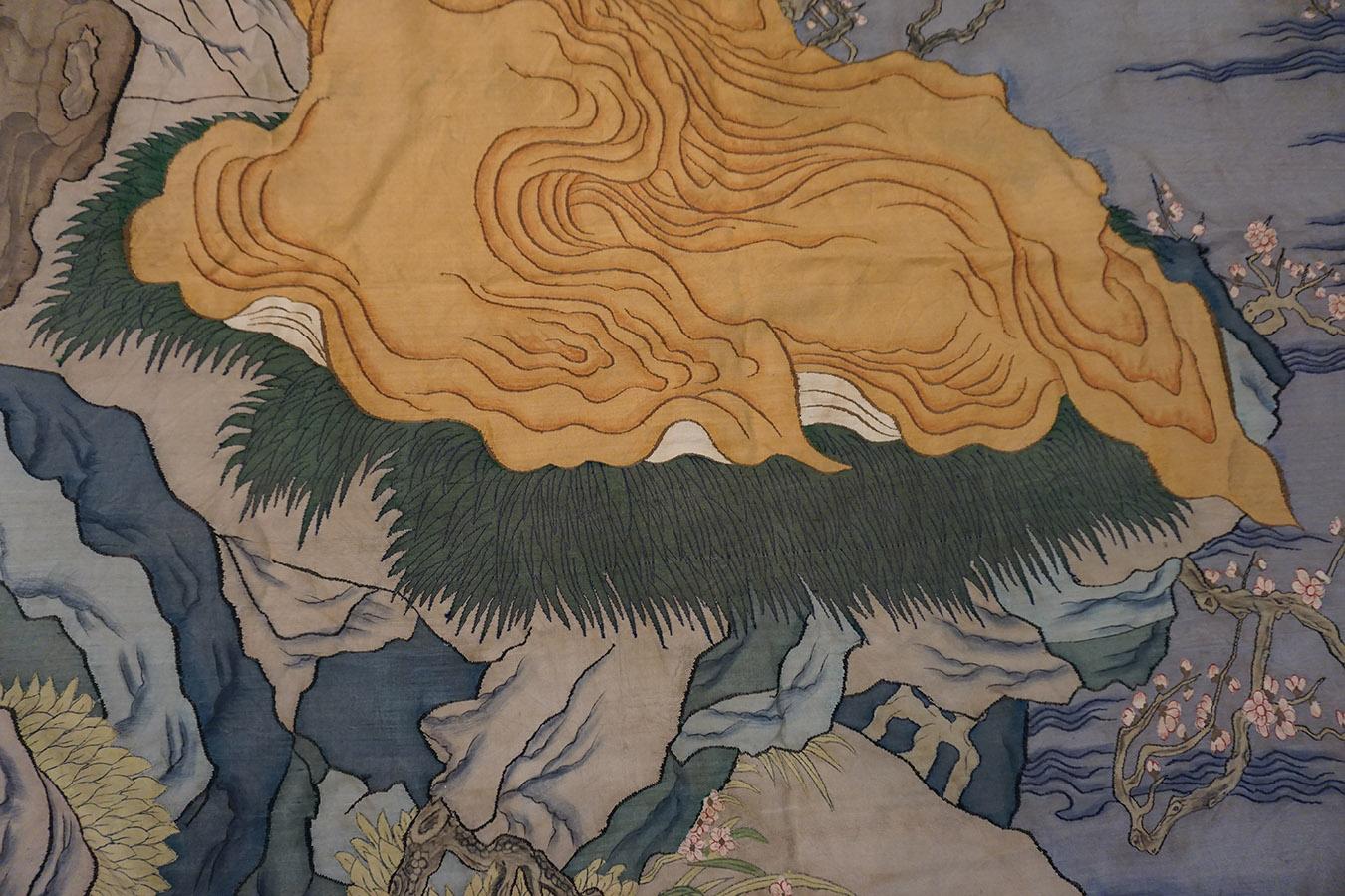Mid-19th Century Mid 19th Century Chinese Silk Kesi Textile ( 3'3