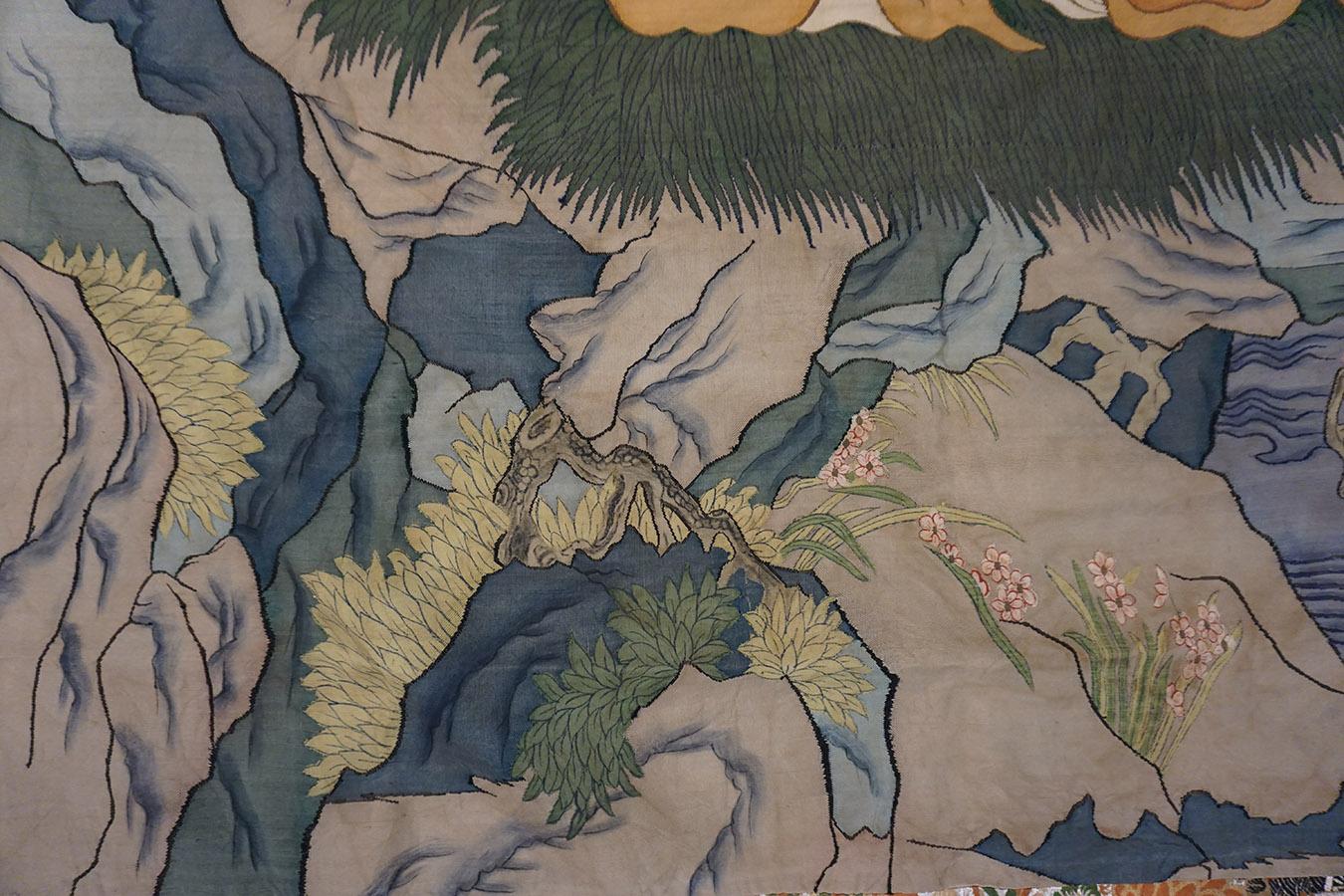 Mid 19th Century Chinese Silk Kesi Textile ( 3'3