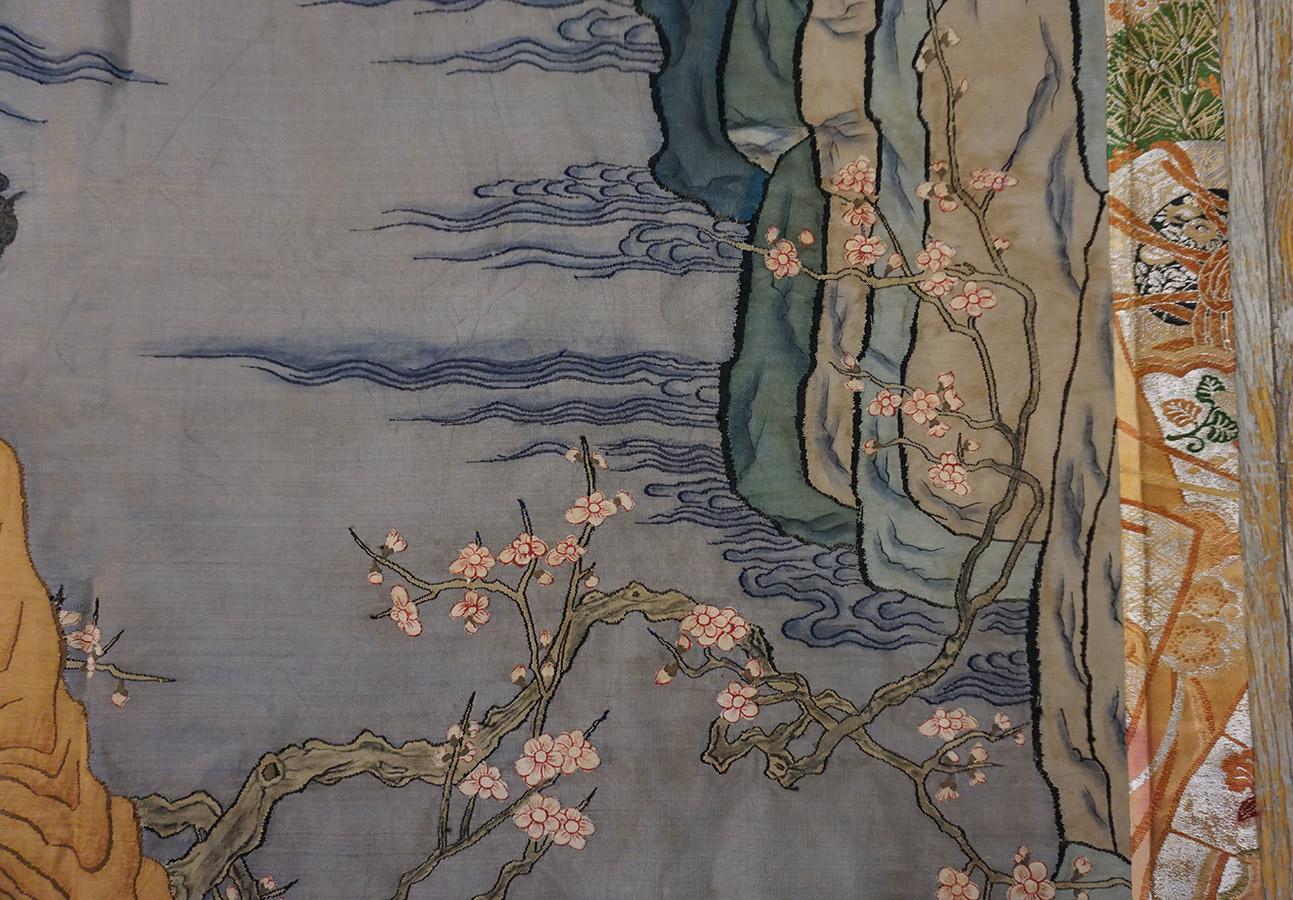 Mid 19th Century Chinese Silk Kesi Textile ( 3'3