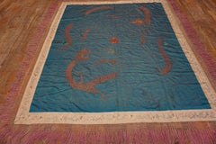 Antique Chinese Textile Rug 6' x 7'