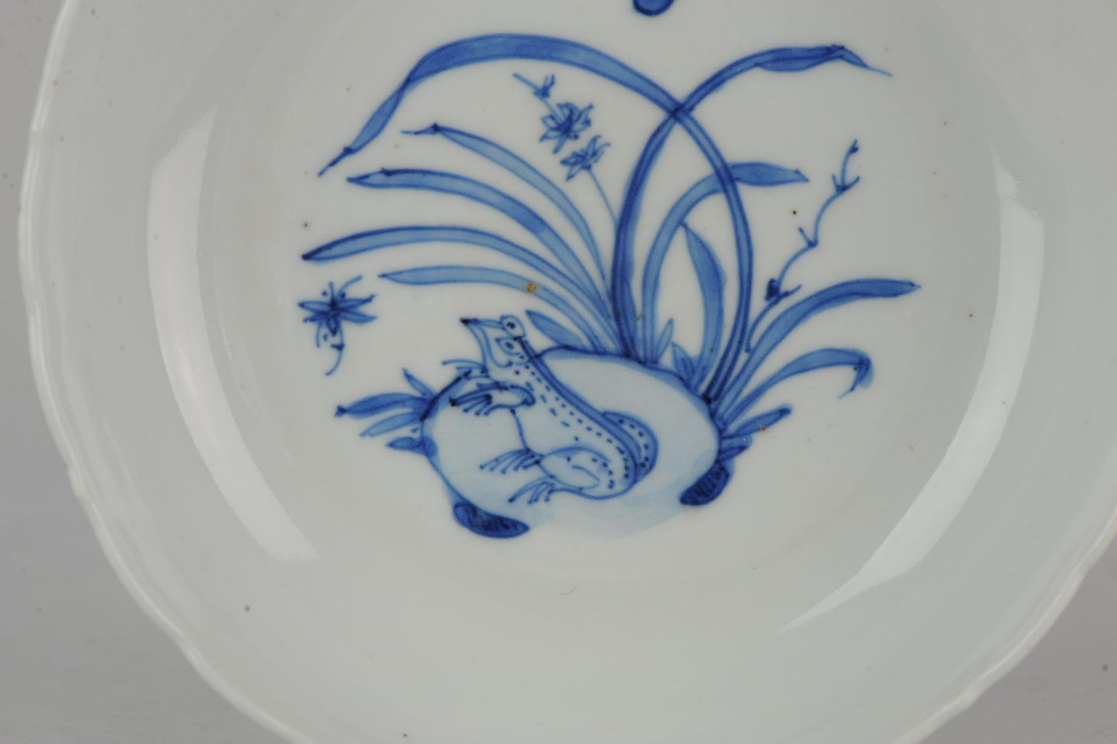 Antique Chinese Tianqi Chongzhen 17th Century Chinese Porcelain Plate Frog 1