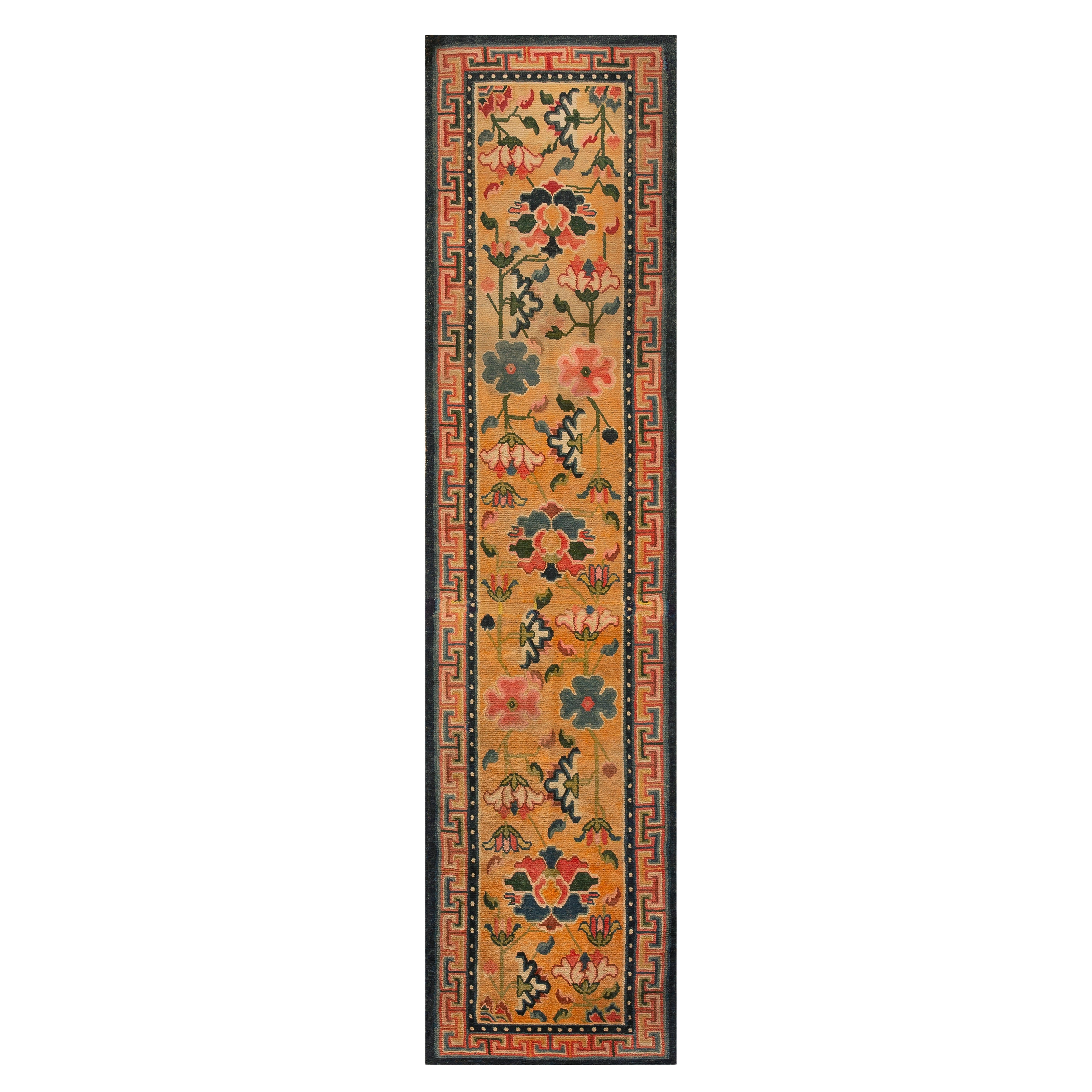 Chinesischer tibetischer Teppich aus den 1920er Jahren ( 1,82 m x 1,82 m – 64 x 255 cm) im Angebot