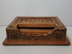 Antique Chinese Traveling Scribe Folding Stool / End Table