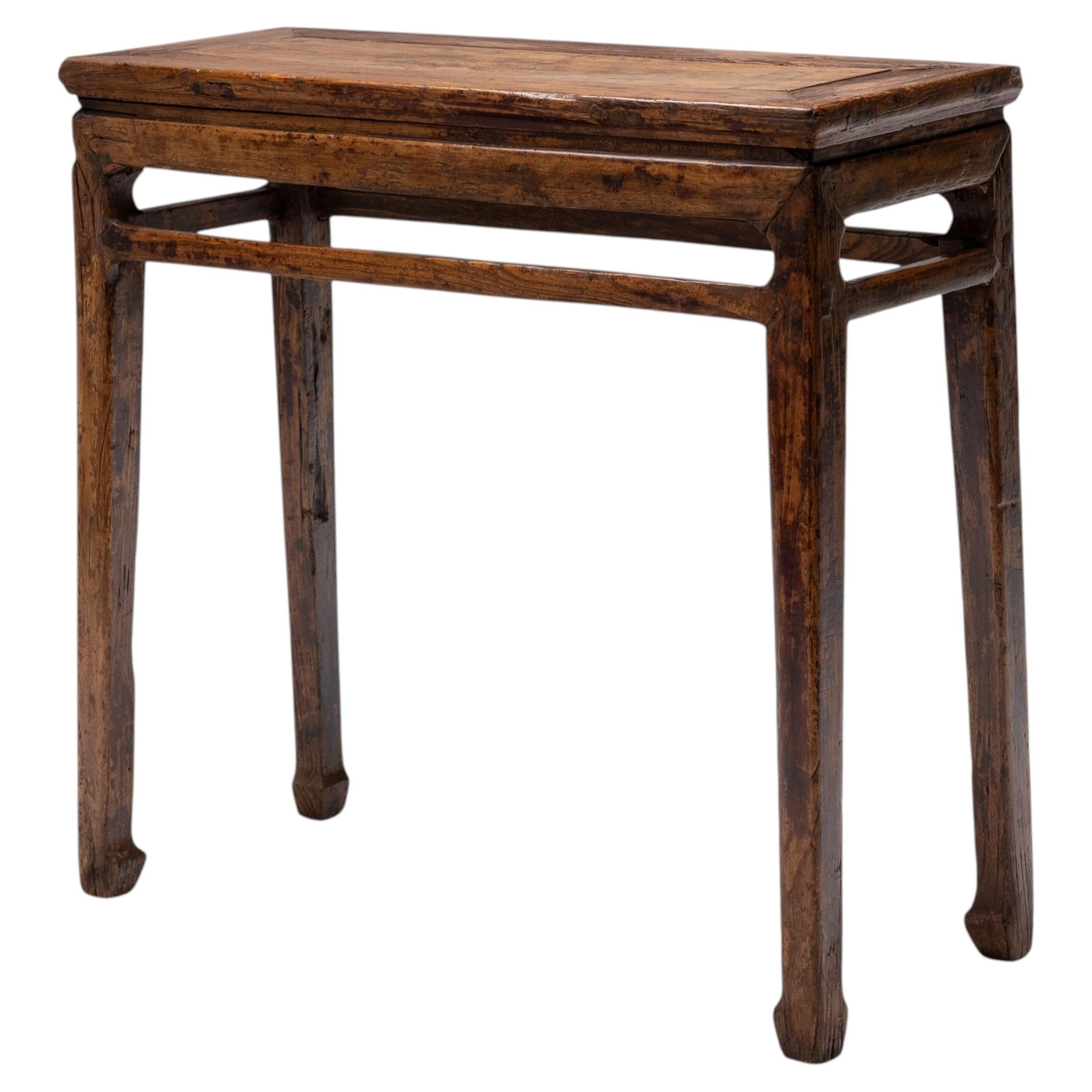 Antique Chinese Waisted Offering Table, 19th Century