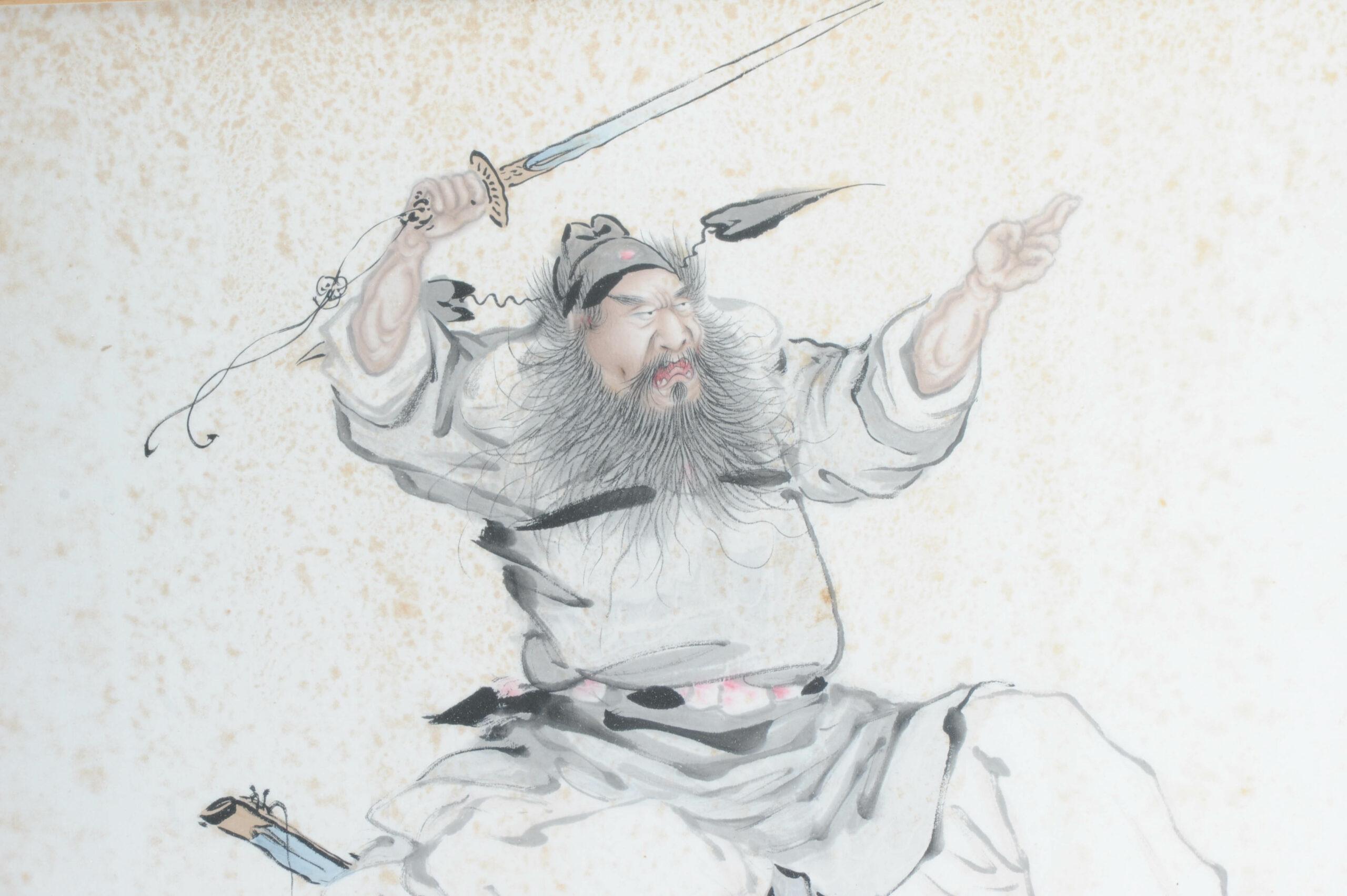 Sharing with you this lovely painting.

Additional information:
Material: Porcelain & Pottery
Region of Origin: China
Period: 19th century
China Dynasty Period: Qing (1661 – 1912)
Emperor: Guangxu (1875-1908)
Decoration Type / Colour: Blue &
