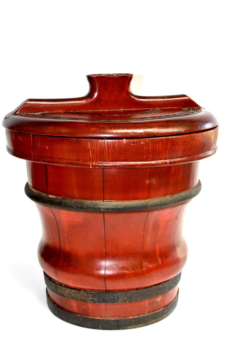 Antique Chinese Wedding Basket Bucket at 1stDibs asian wedding basket