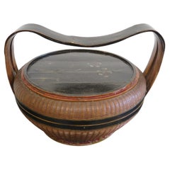 Antique Chinese Wedding Basket 