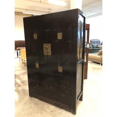 Antique Chinese Wedding Lacquer Cabinet from Gumps