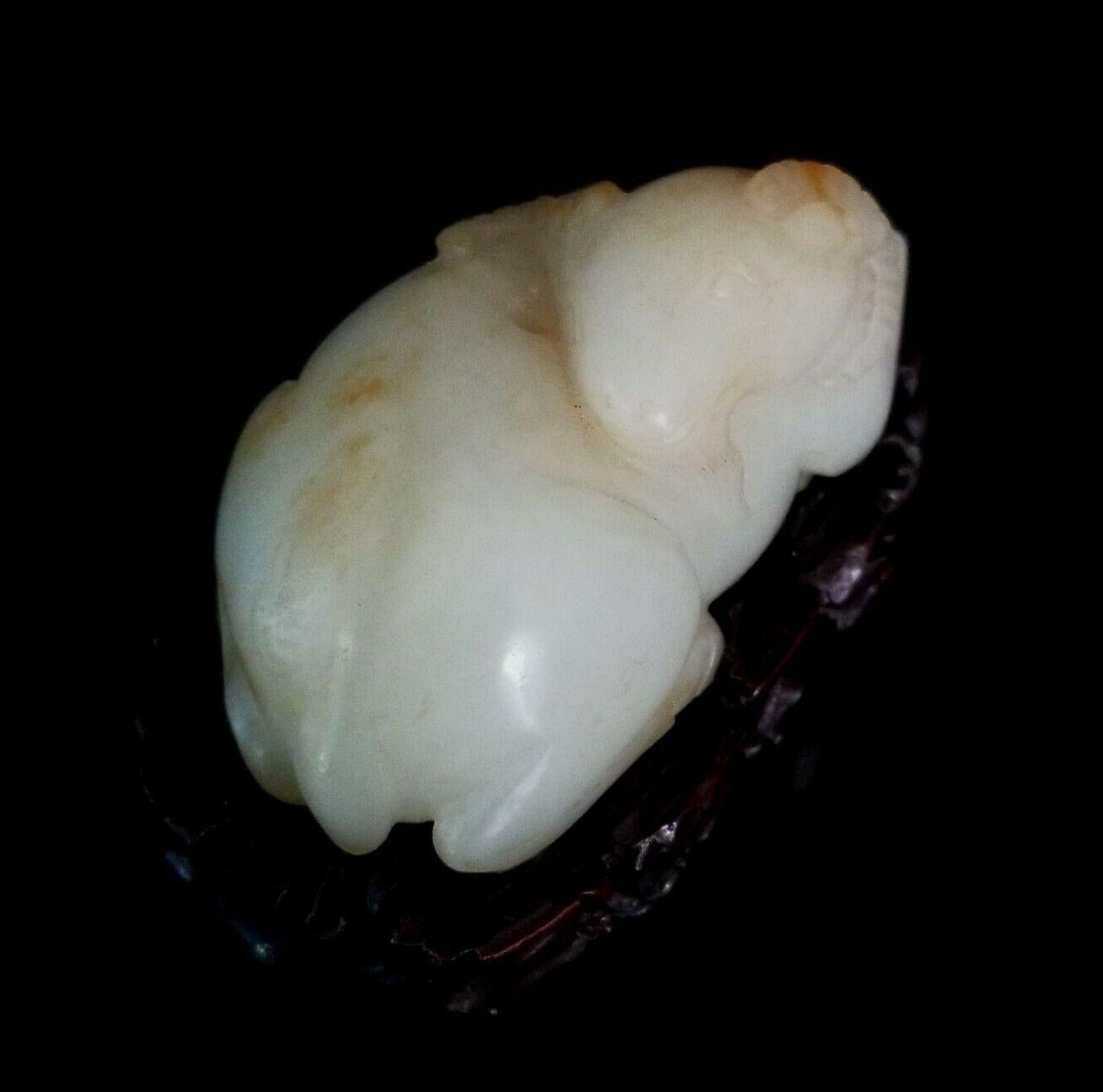 Antike chinesische Hetian White Jade 