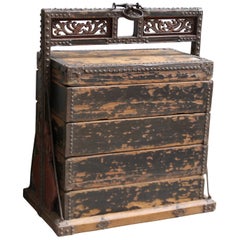 Vintage Chinese Wood Food Box