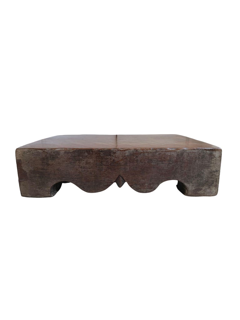 Antique Chinese Wooden Block / Chopping Block, HandCarved c. 1900 at 1stDibs