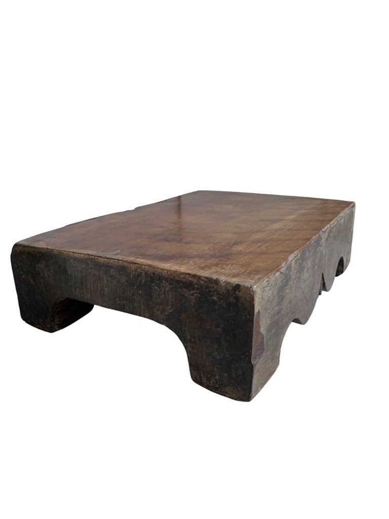 Antique Chinese Wooden Block / Chopping Block, HandCarved c. 1900 at 1stDibs