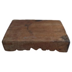 Antique Chinese Wooden Block / Chopping Block, Hand-Carved, c. 1900