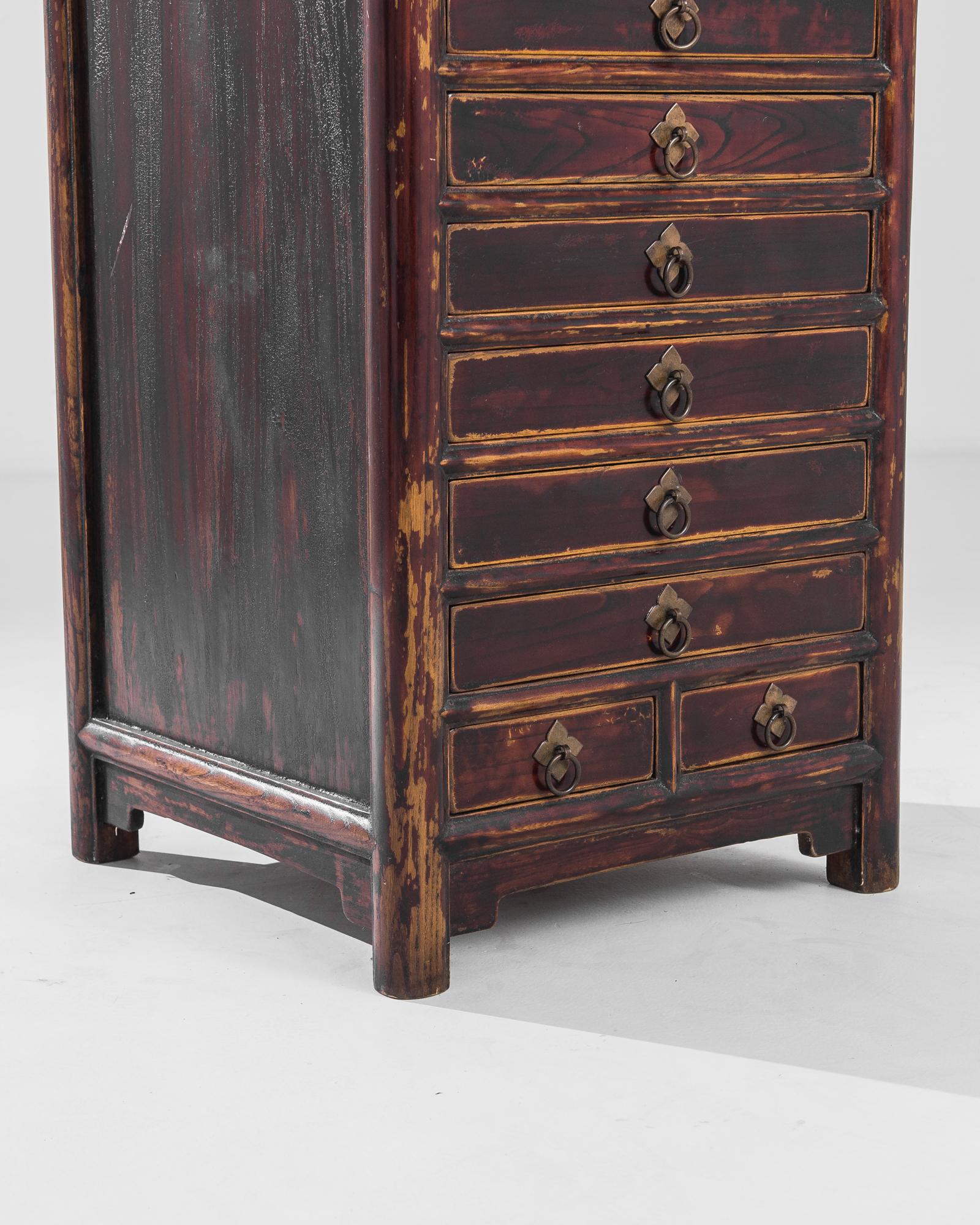 Early 20th Century Antique Chinese Wooden Chest of Drawers For Sale