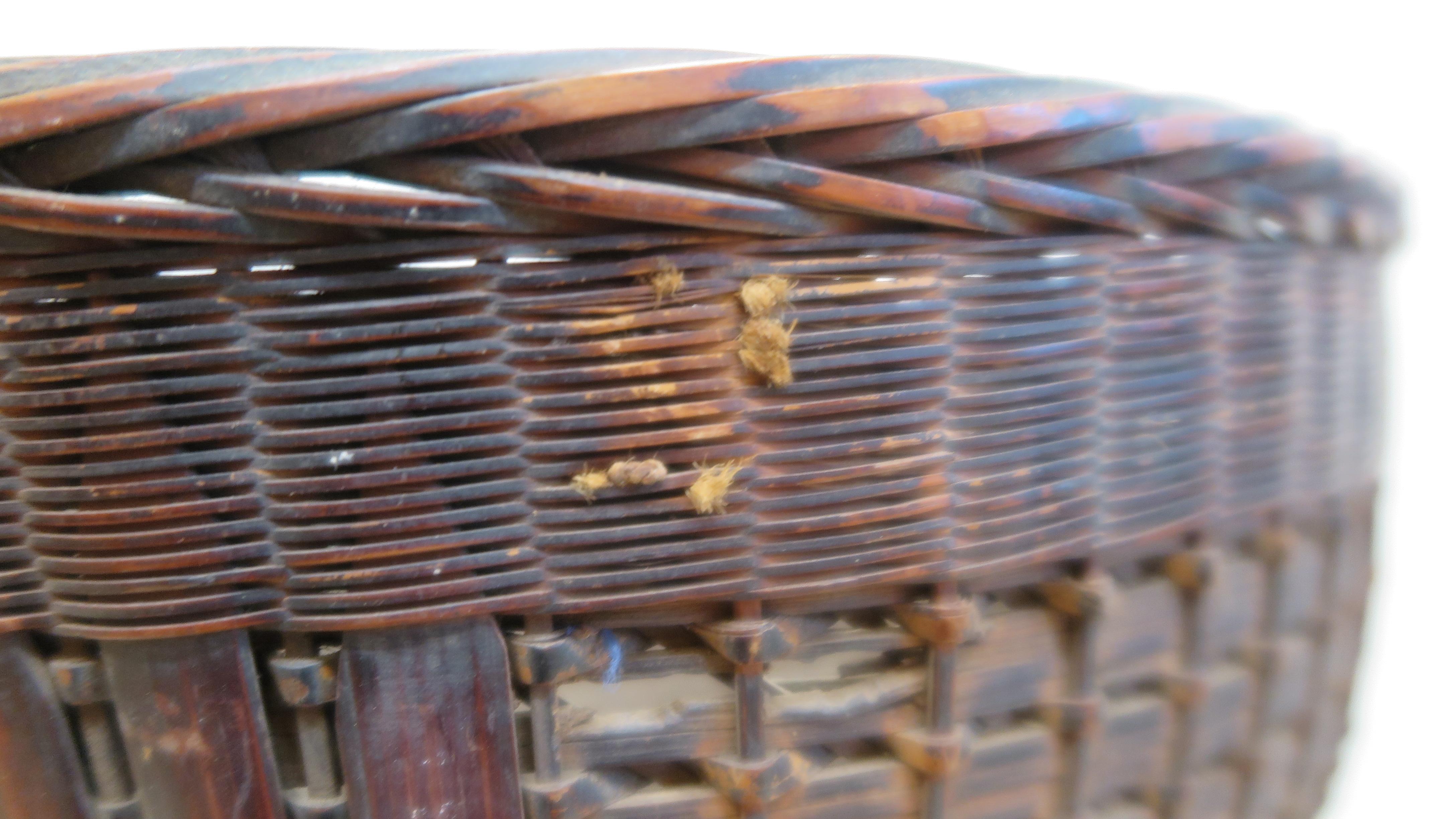 Antique Chinese Woven Basket For Sale 1