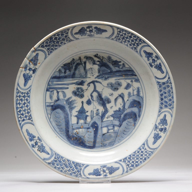 Description

Majestic and large Chinese Ming period Swatow charger with beautiful scene of a landscape.

The stand is not included.

A piece with a similar border is found in;

Zhangzhou Export Ceramics The So-Called Swatow Wares Hardcover –