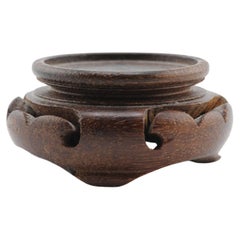 Antique Chinese\Japanese Porcelain Wooden Miniature Stand, 19th / 20th C