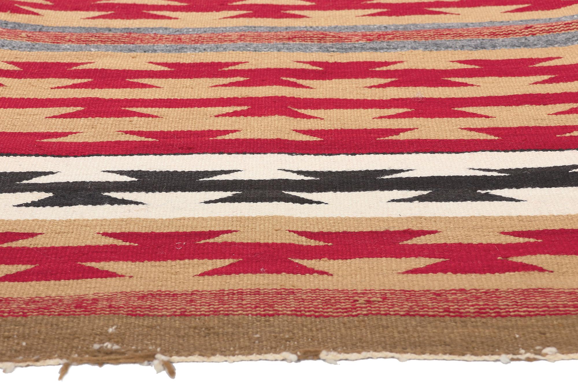 Hand-Woven Antique Chinle Navajo Rug, Southwest Style Meets Native American For Sale