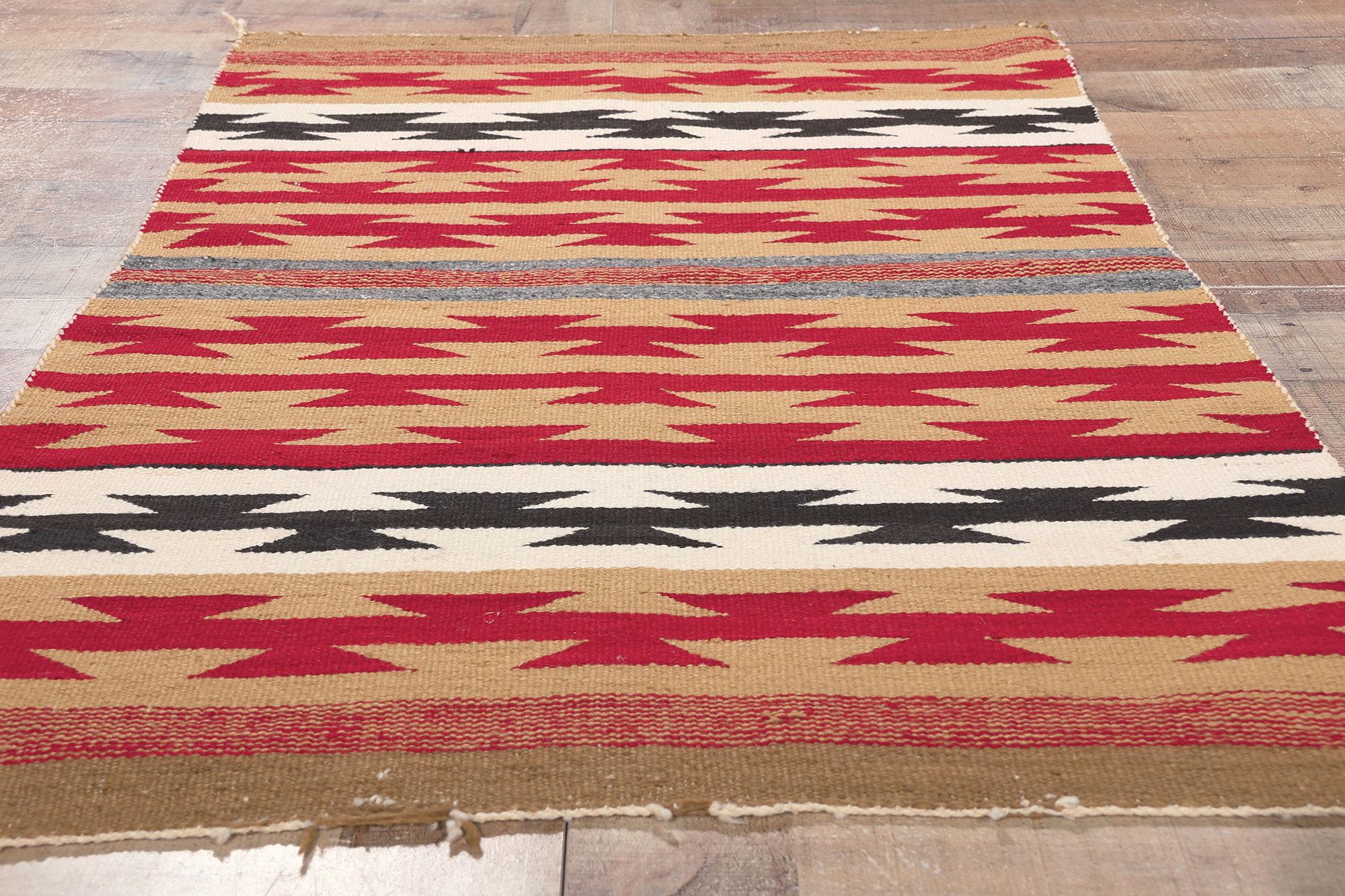 Antique Chinle Navajo Rug, Southwest Style Meets Native American For Sale 1