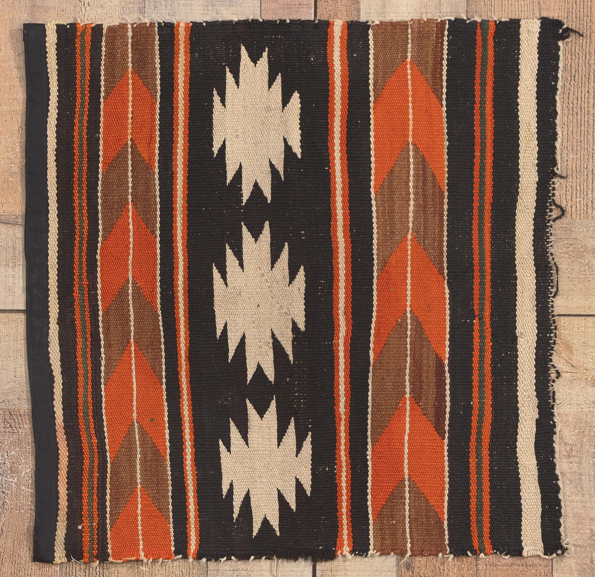 Wool Antique Chinle Navajo Rug, Southwestern Chic Meets Luxury Lodge For Sale