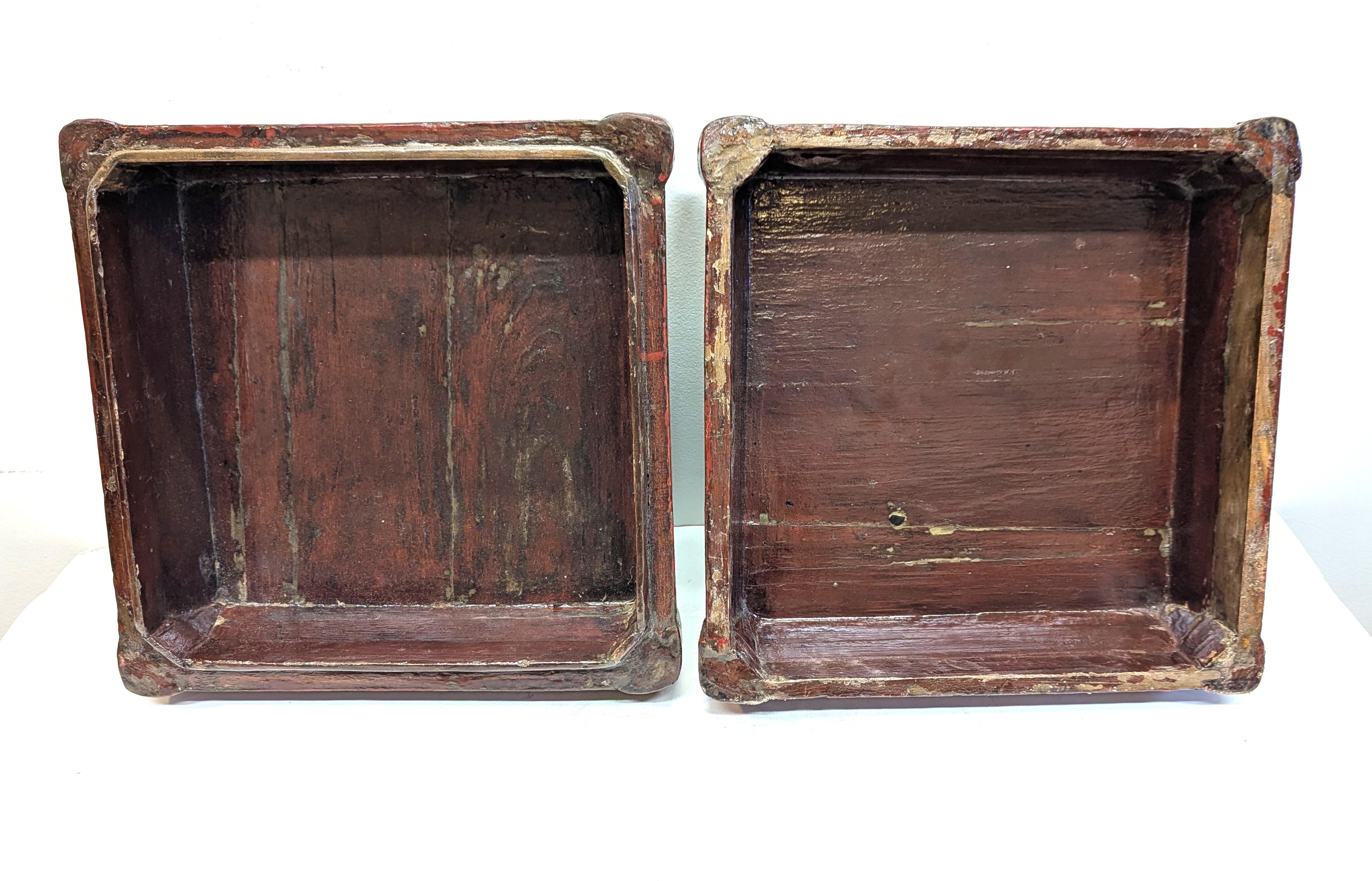Caja antigua de Chinoiserie en venta 4