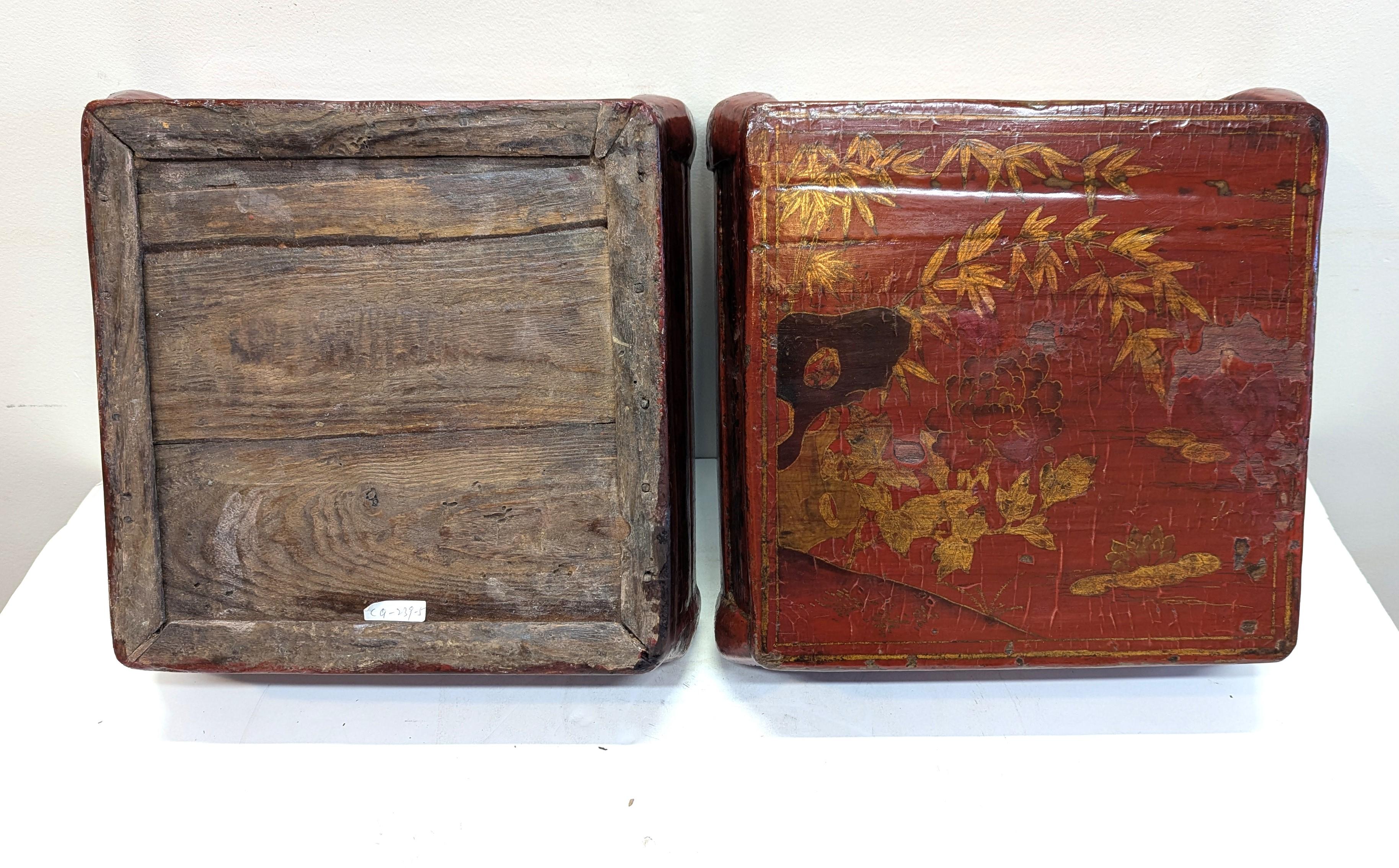 Caja antigua de Chinoiserie en venta 5