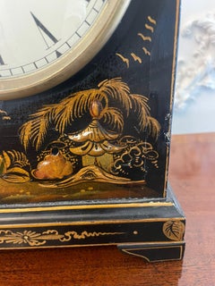 Antique Chinoiserie Cased Dome Topped Mantle Clock
