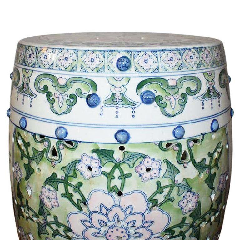 chinoiserie garden stool