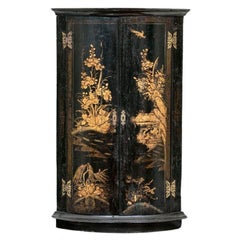Antico mobile angolare Chinoiserie da restaurare
