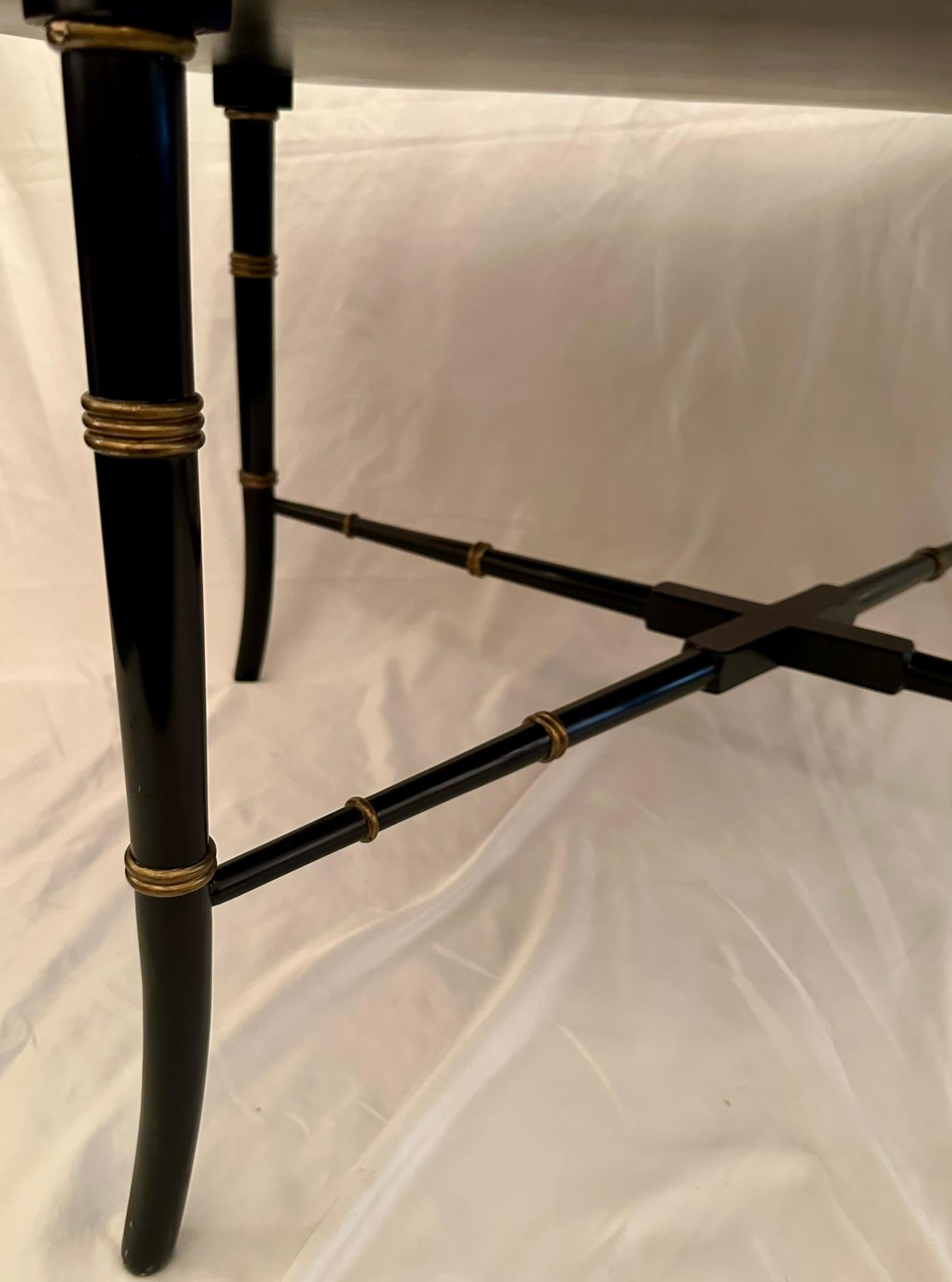 Antique Chinoiserie Lacquer Tray on Bespoke Stand, Circa 1880-1890's. For Sale 3