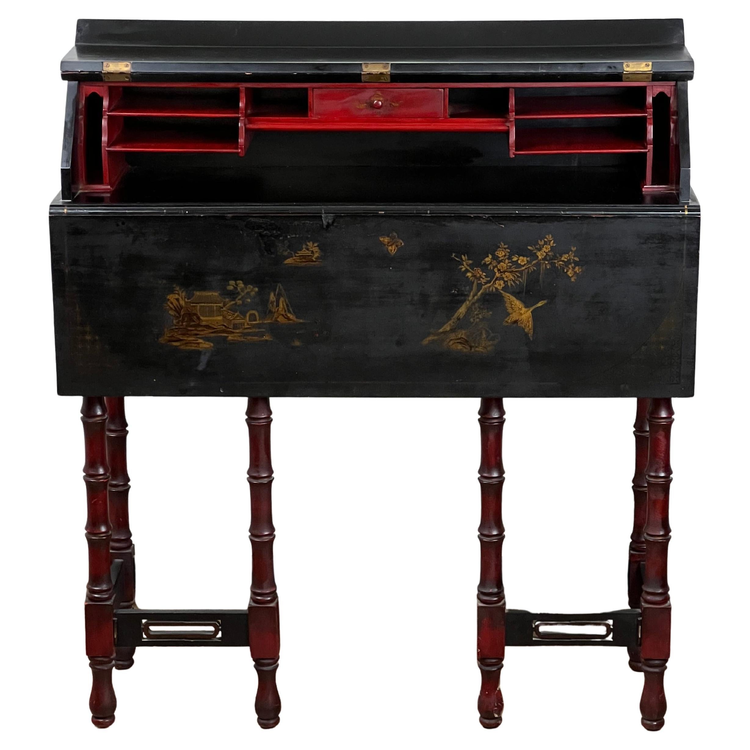Antique Chinoiserie Ladies Writing Desk c. Early 20th Century
