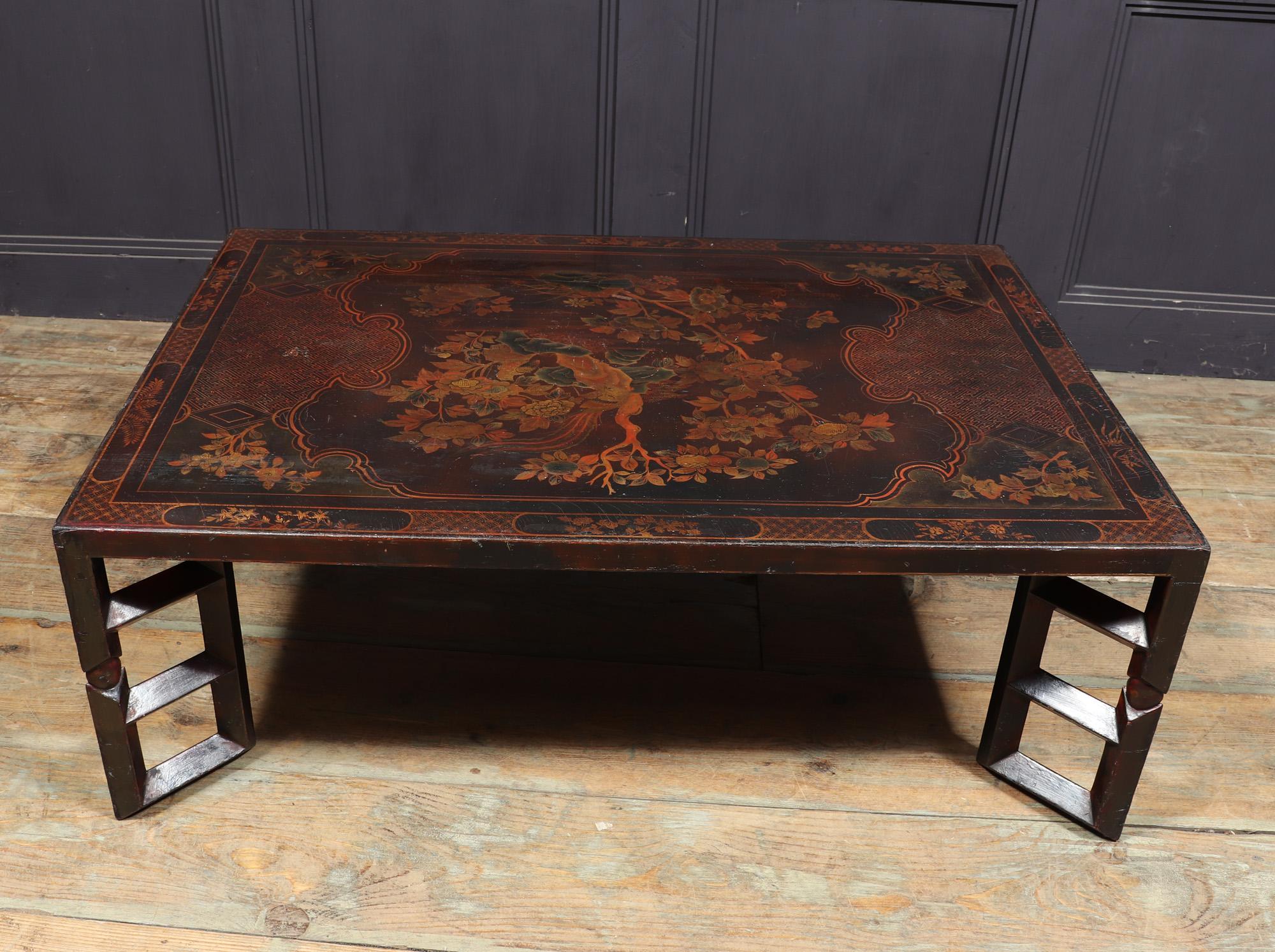 Antique Chinoiserie Low Table c1900 For Sale 3