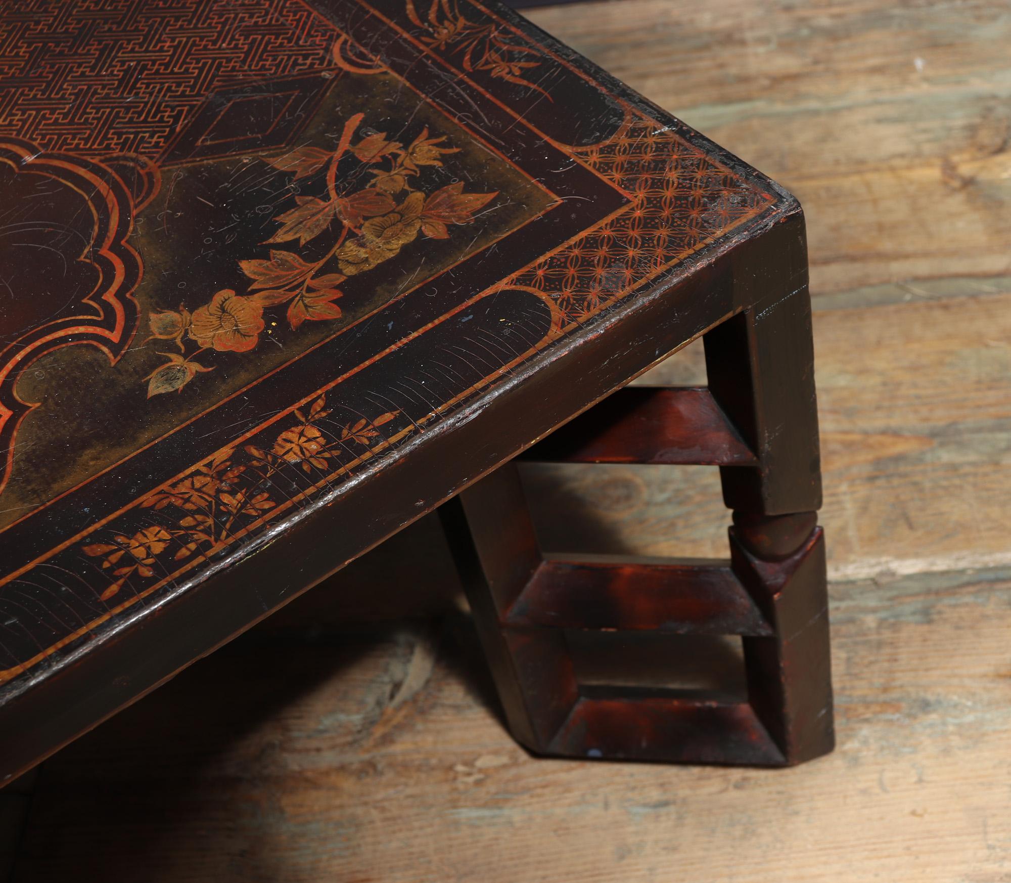 Antique Chinoiserie Low Table c1900 For Sale 5