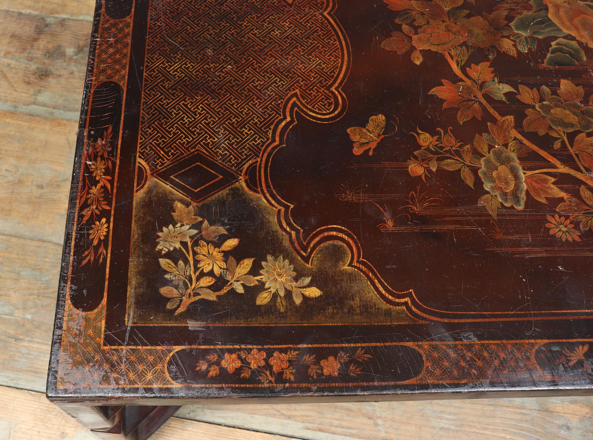 Early 20th Century Antique Chinoiserie Low Table c1900 For Sale