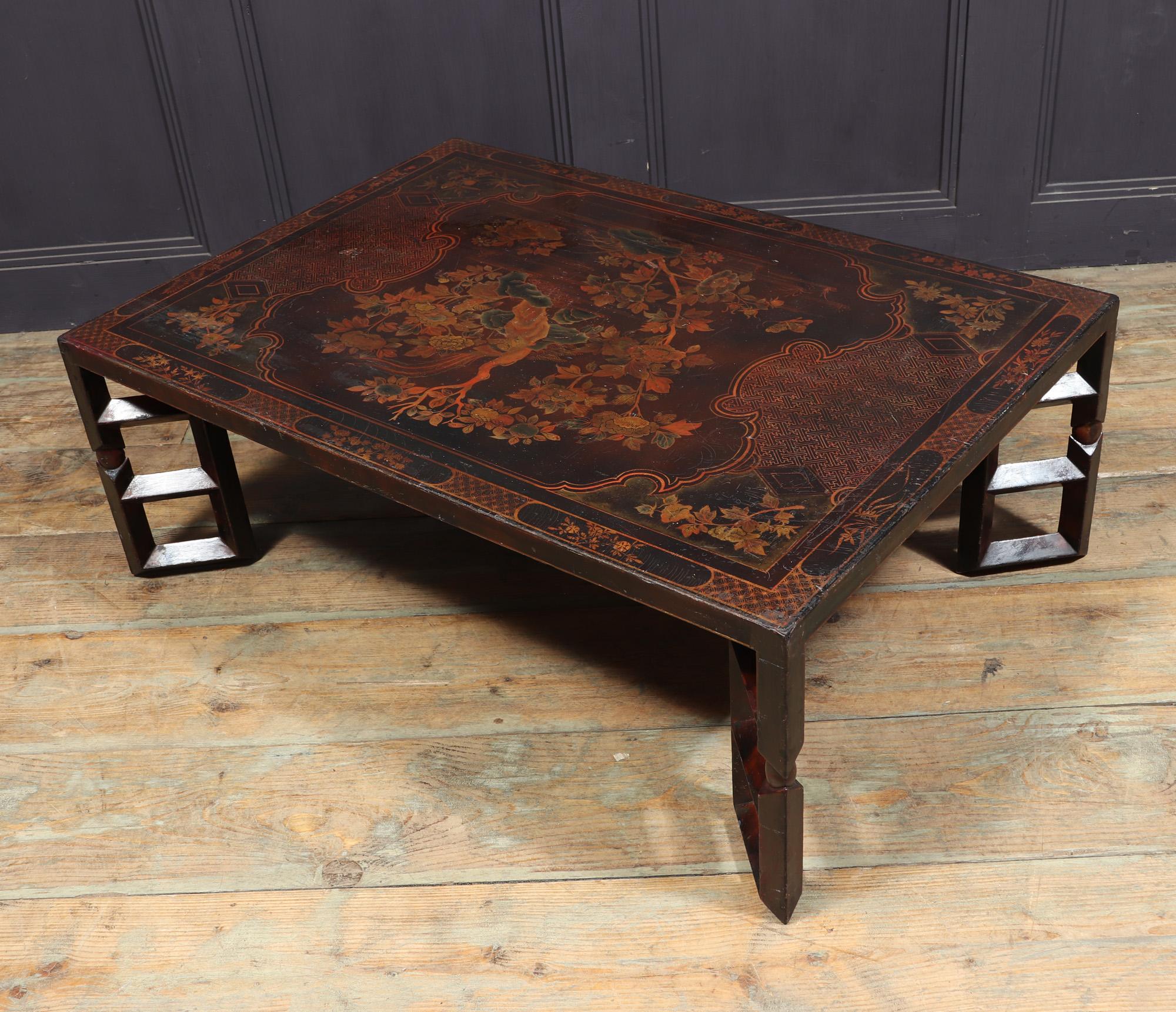 Antique Chinoiserie Low Table c1900 For Sale 1