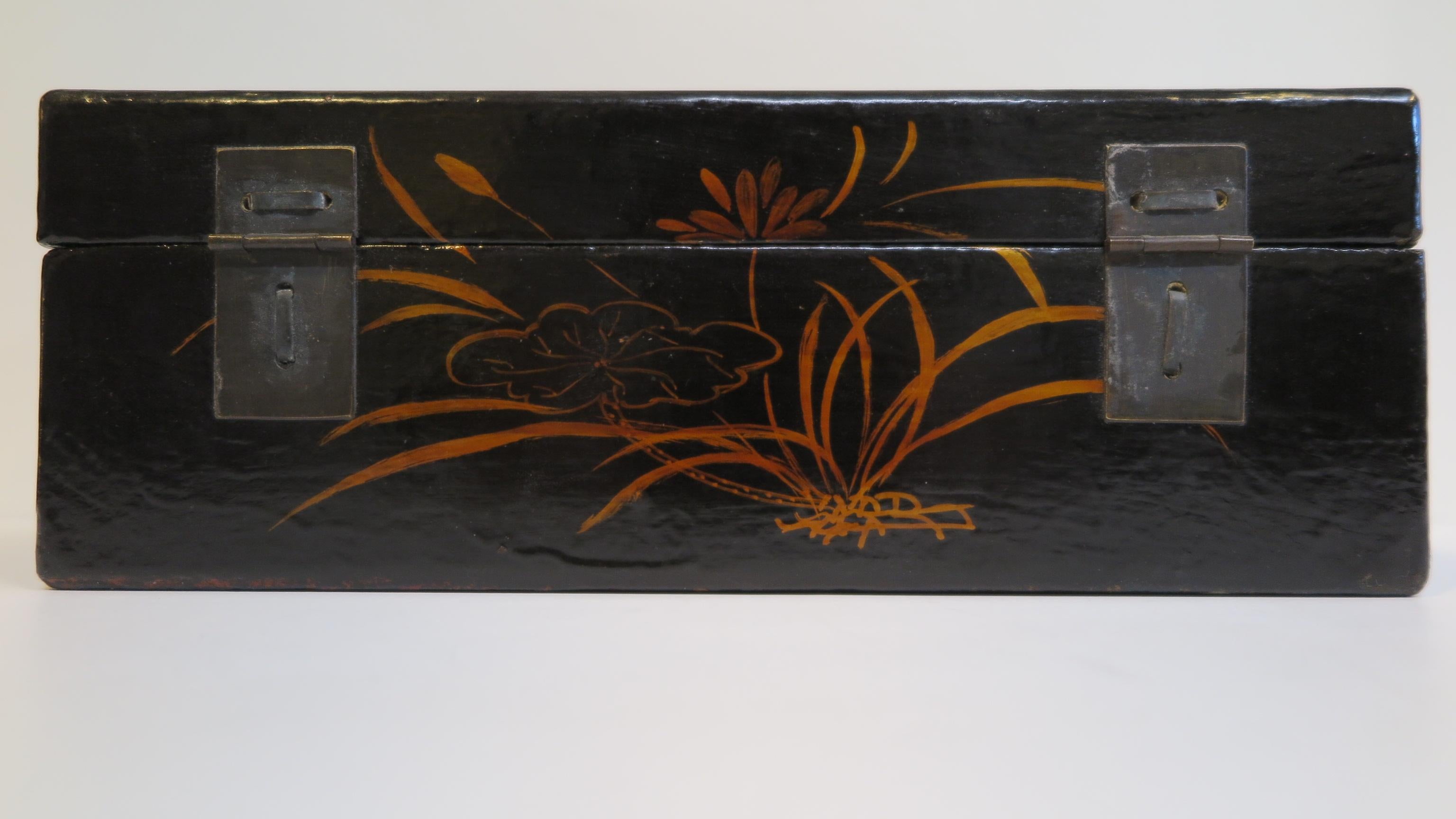 Antique Chinoiserie Painted Box 5