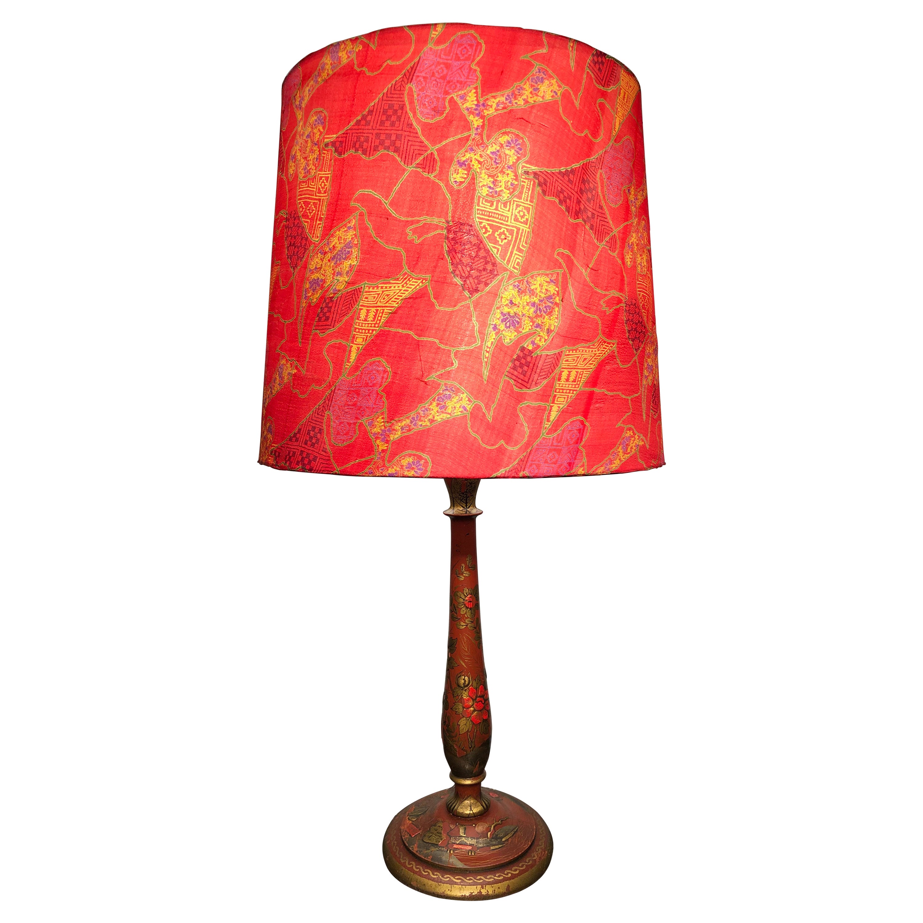 Lampe de bureau chinoiseries ancienne