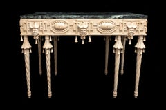 Chinoiserie White Painted Console Table with Pagodas, Brighton Pavilion