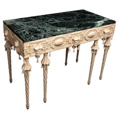 Antique Chinoiserie White Painted Console Table with Pagodas, Brighton Pavilion