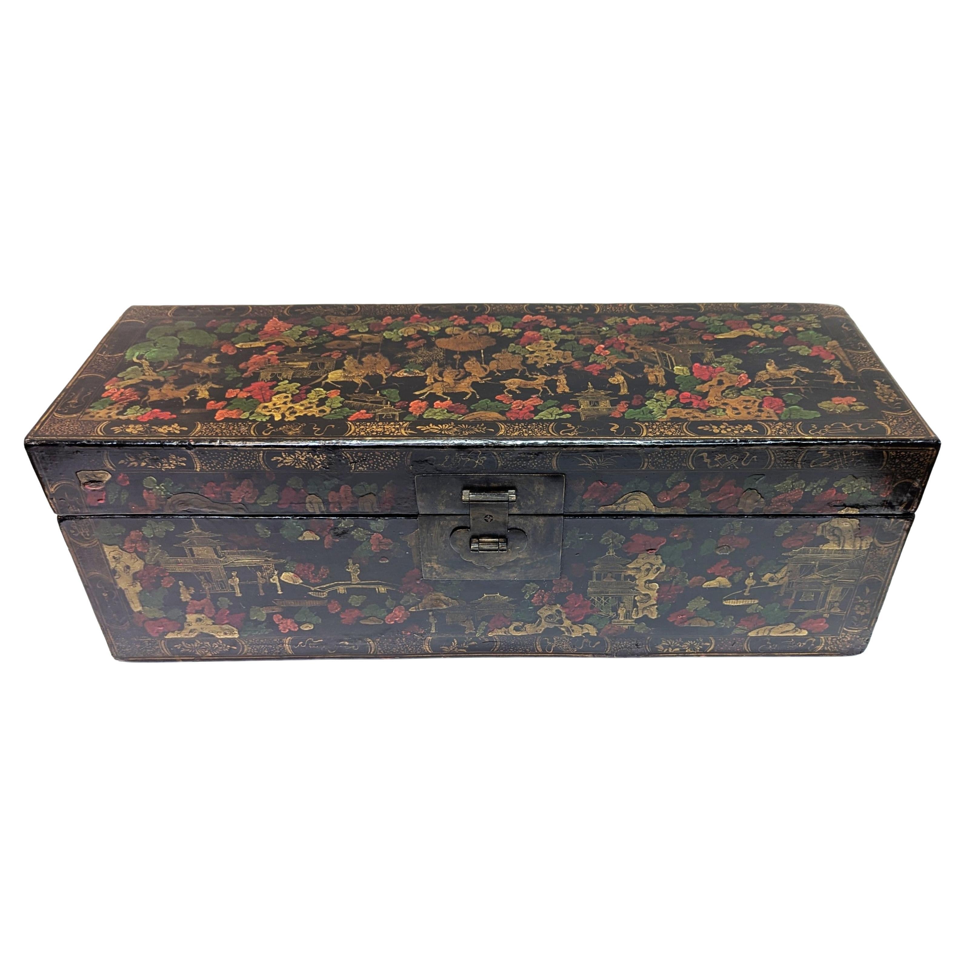 Antigua Caja Lacada Chinoisiere