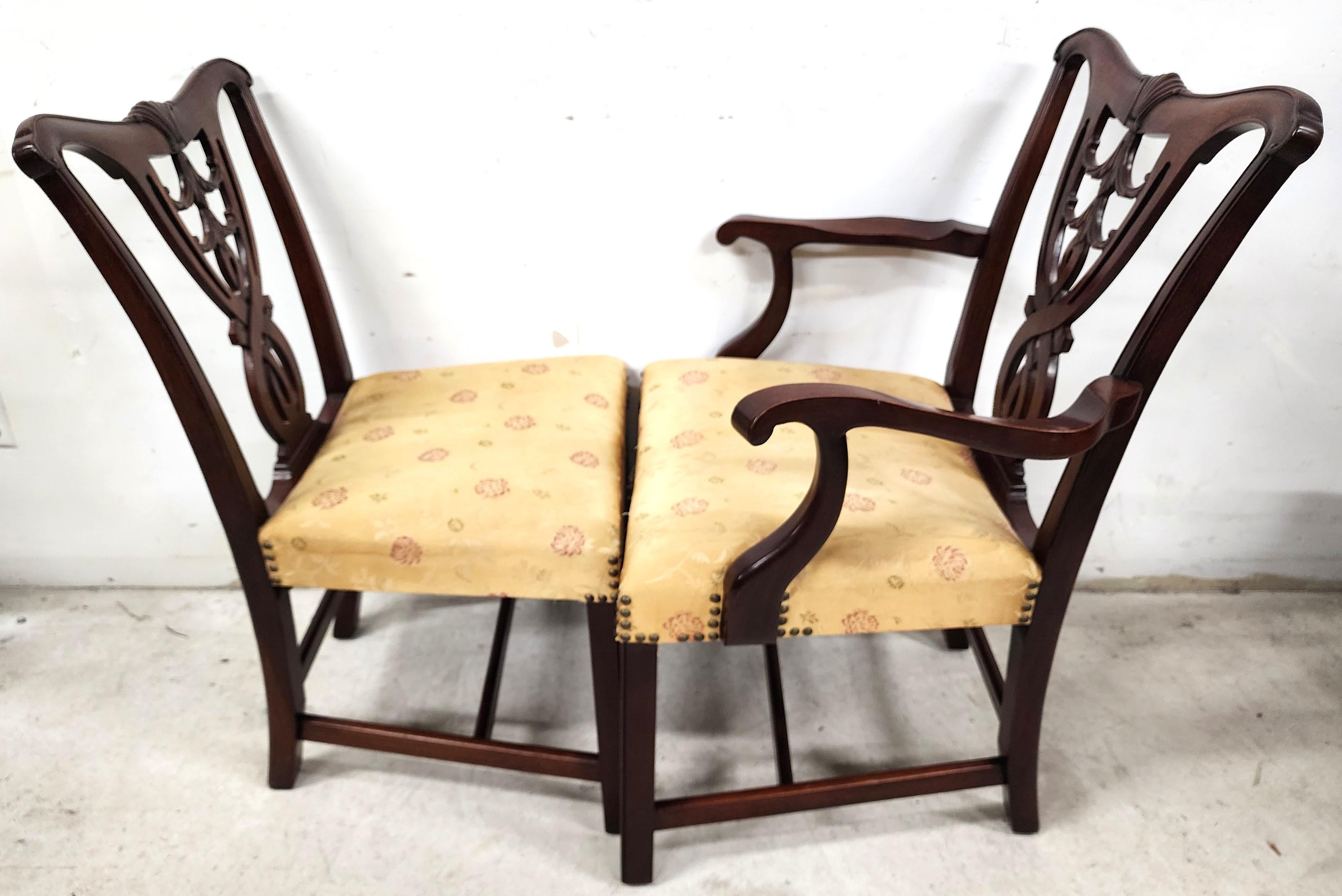 Antique Chippendale Dining Chairs For Sale 1
