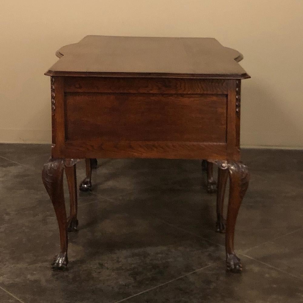Antique Chippendale Double Sided Desk 4