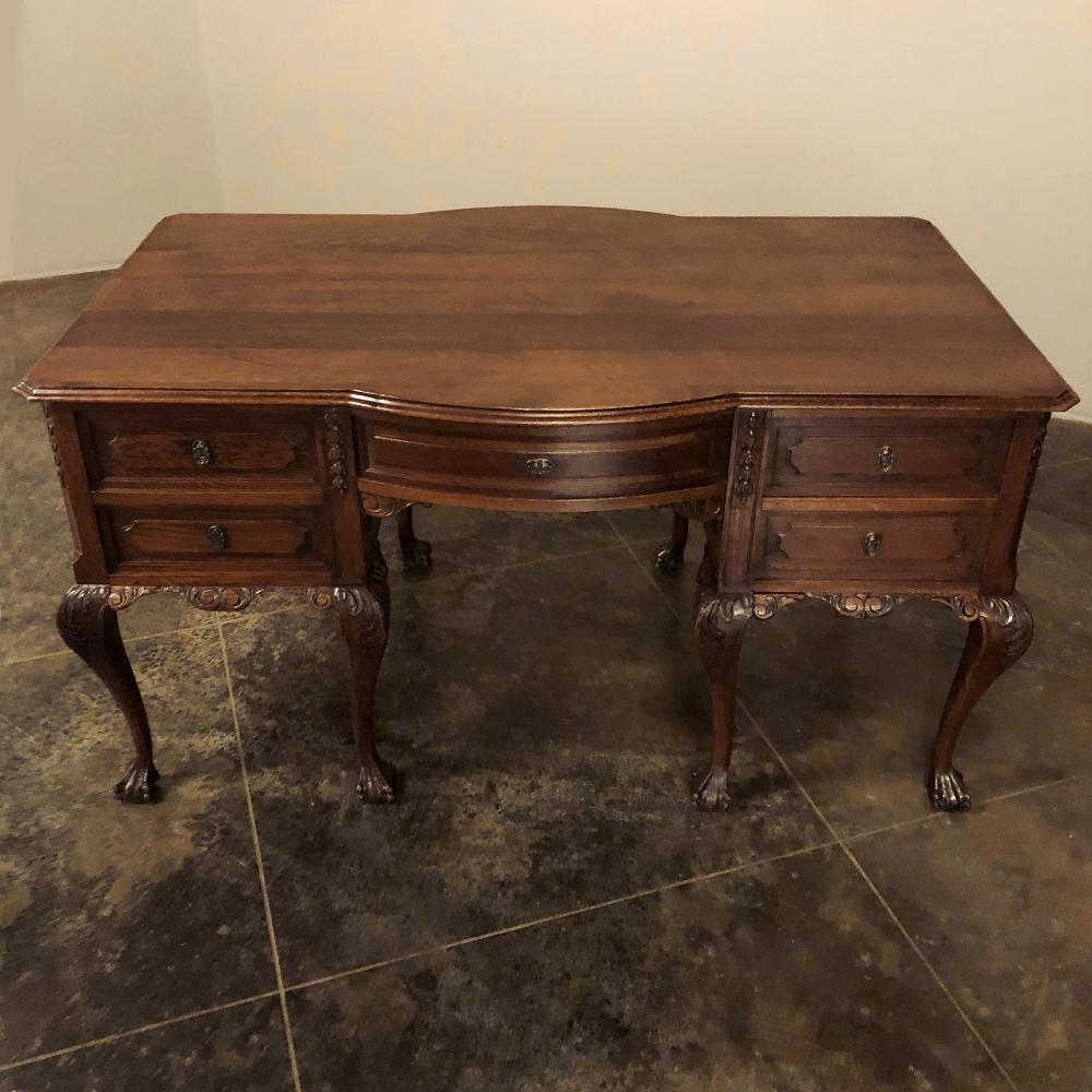 Antique Chippendale Double Sided Desk 5