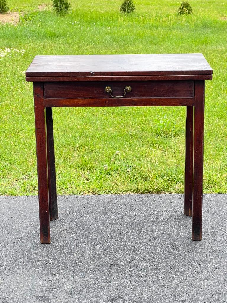 English Antique Chippendale George III Mahogany Game Table c. 1760 For Sale